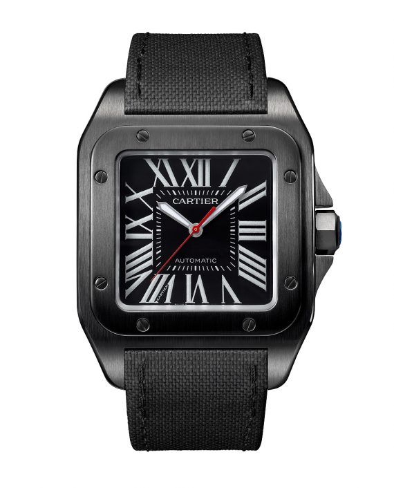 Cartier Santos 100 Carbon Replica